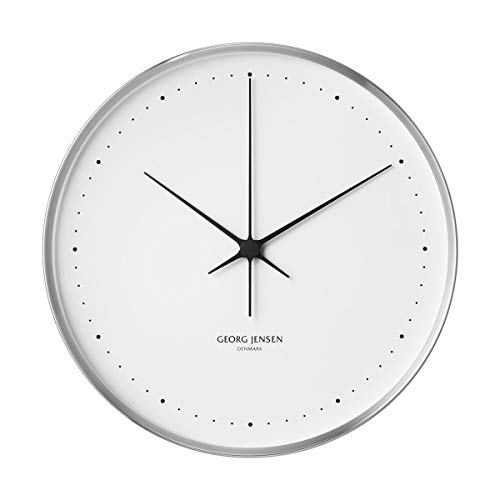 georg-jensen-koppel-horloge-murale-blanche-40-cm-inox image 3