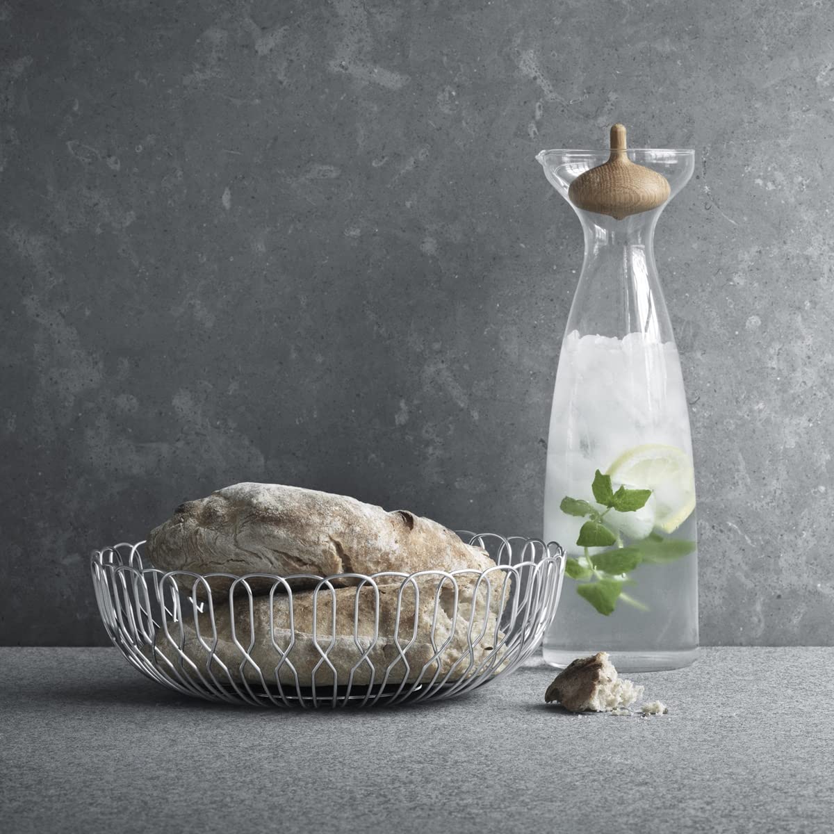 georg-jensen-alfredo-carafe-verre-1-l-bouchon-ch-ne image 5