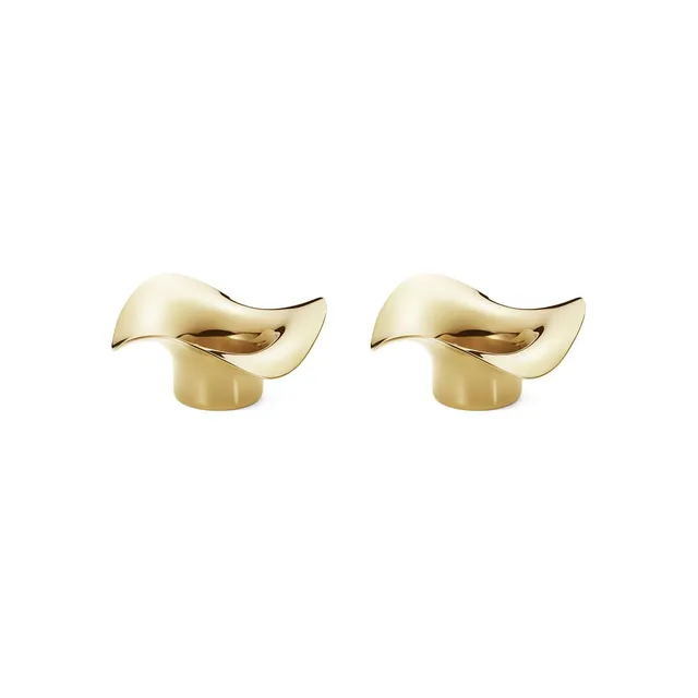 georg-jensen-cobra-lot-2-photophores-dor-s-bougeoir image 1