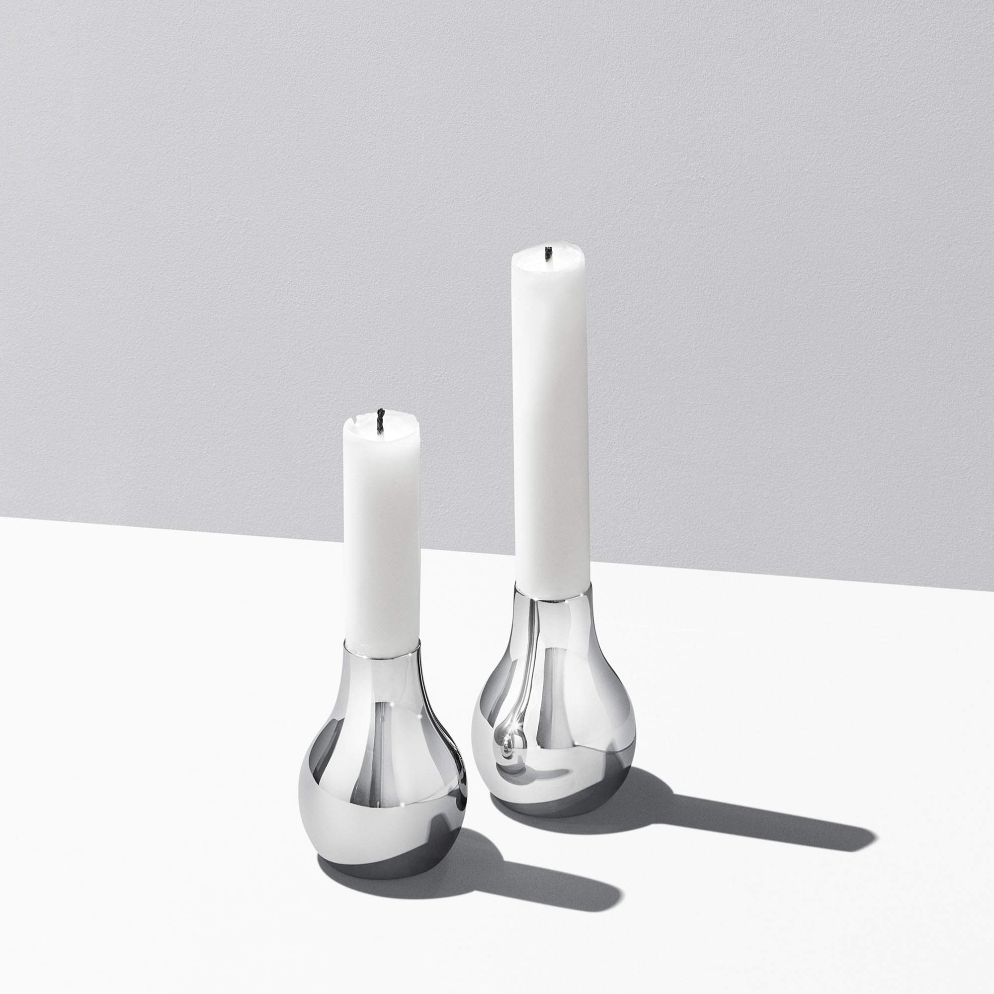 georg-jensen-cafu-bougeoir-inox-poli-taille-m-lot-de-2 image 3