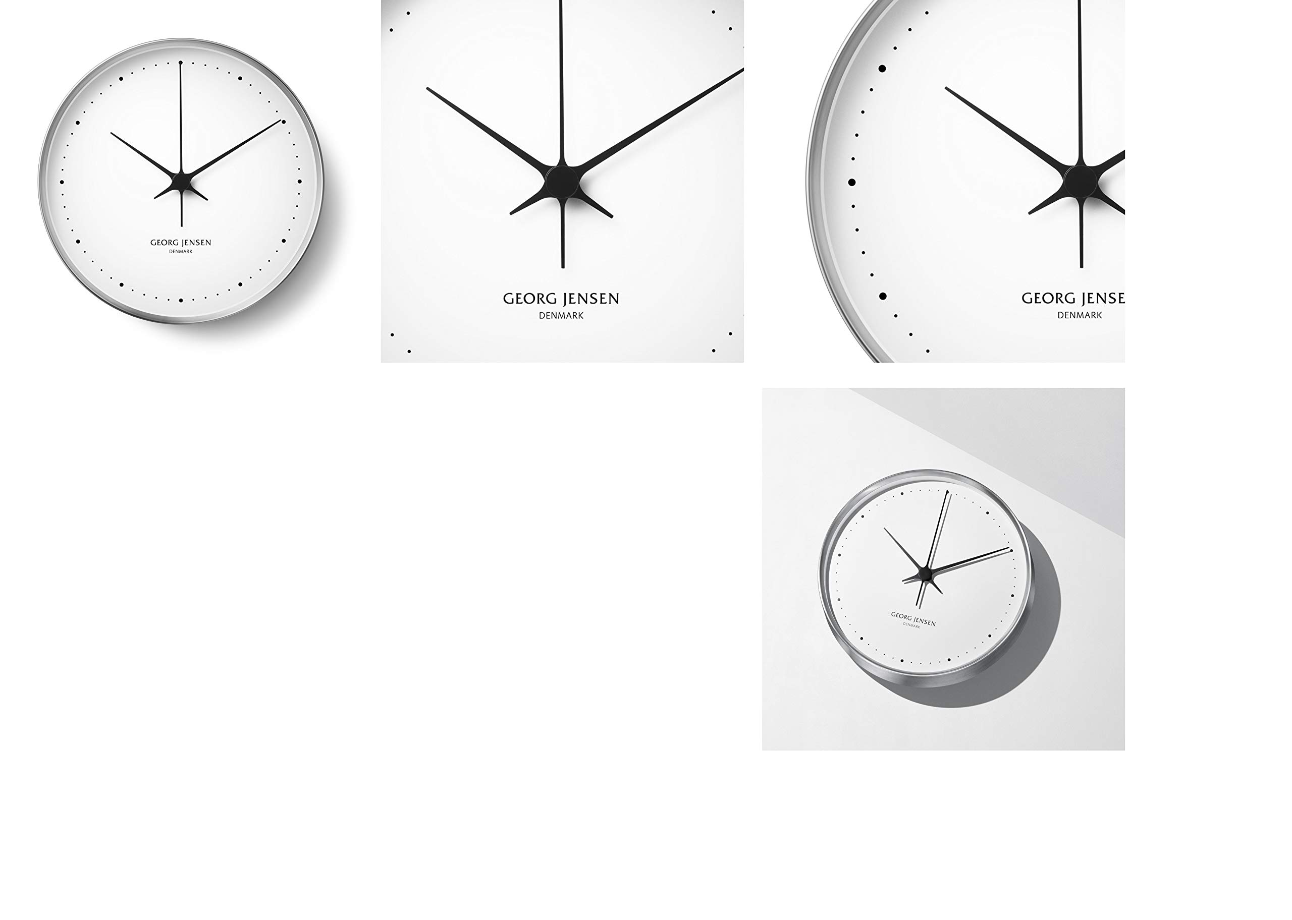 georg-jensen-koppel-horloge-murale-blanche-inox-30-cm-quartz image 7
