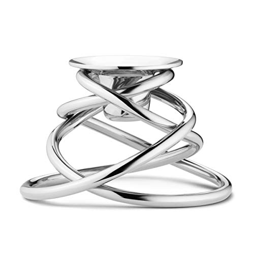georg-jensen-glow-bougeoir-inox-tall-bougie-pilier image 2