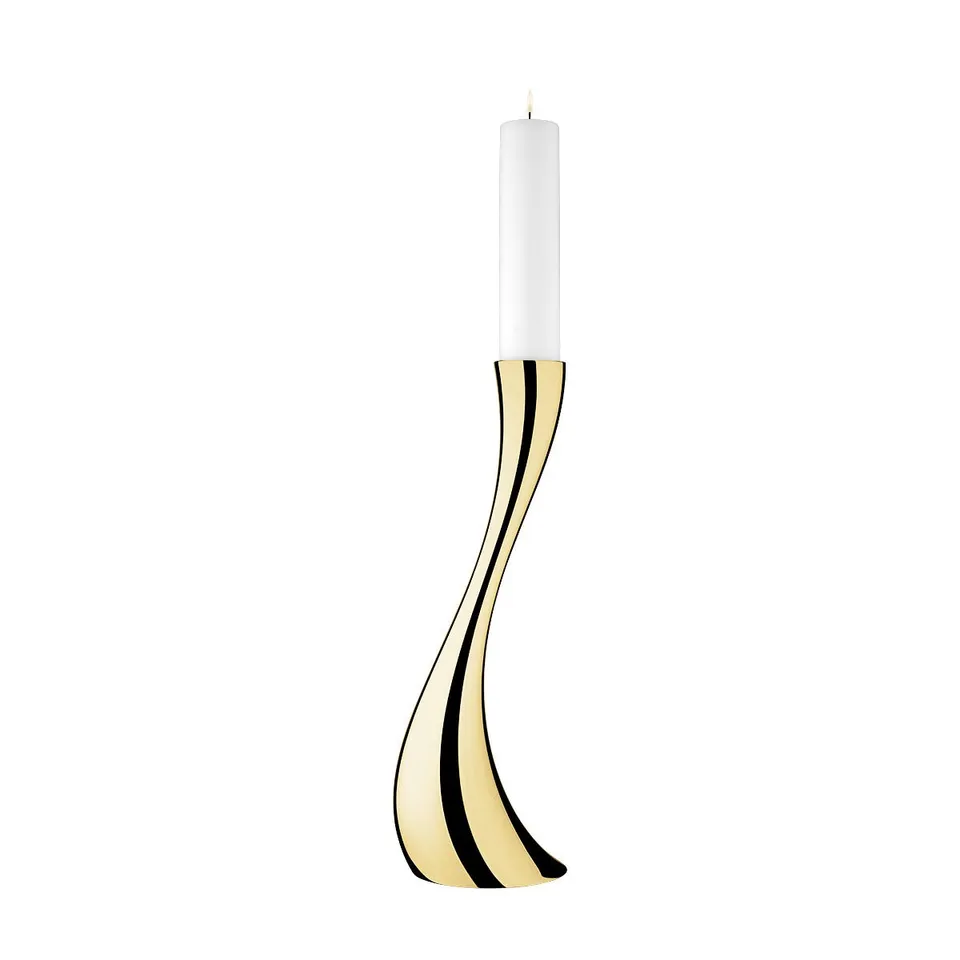 georg-jensen-cobra-bougeoir-dor-moyen-50-cm-or-18-carats image 1