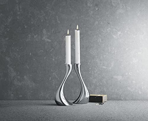 georg-jensen-koppel-cobra-bougeoir-acier-inoxydable-moyen image 4