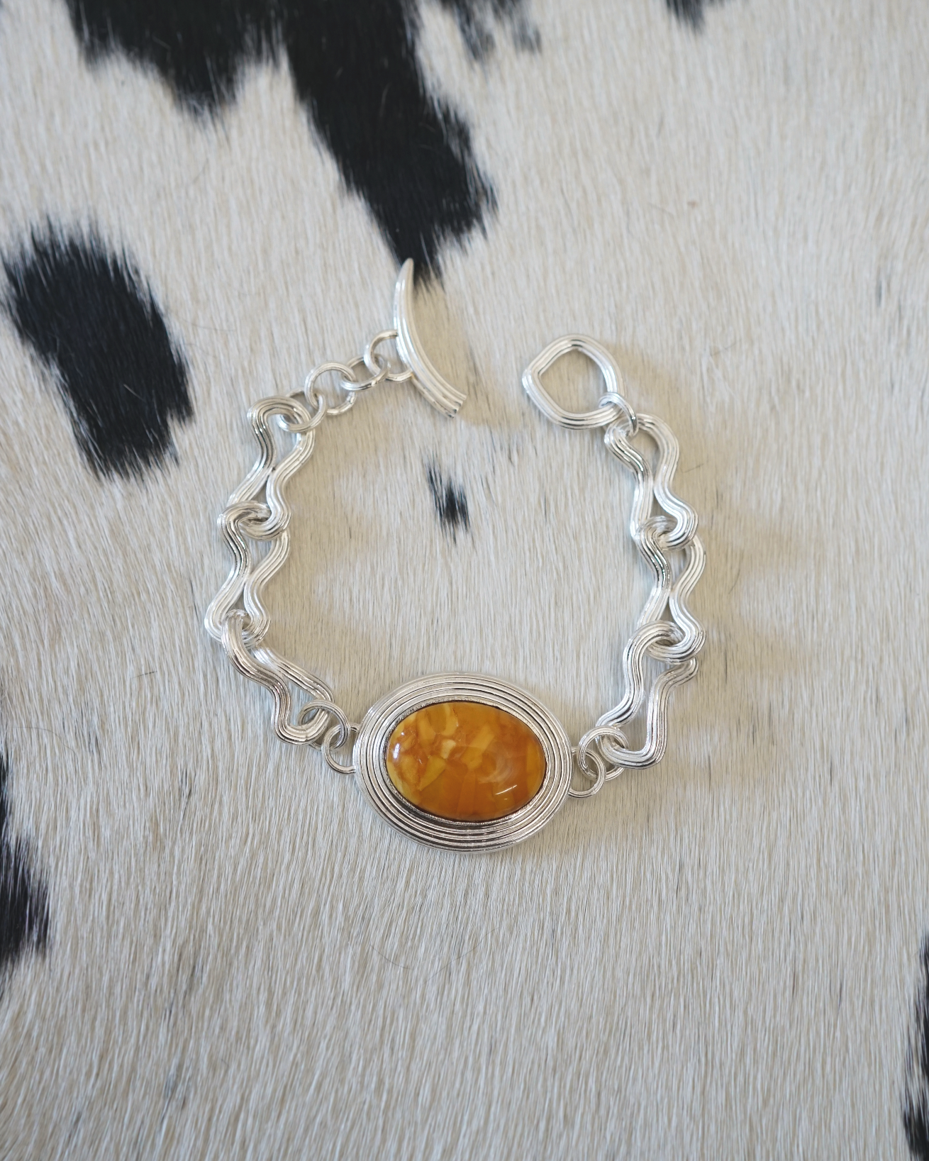 hein-studio-de-la-mer-bracelet-ambre-argent-925-20cm image 5
