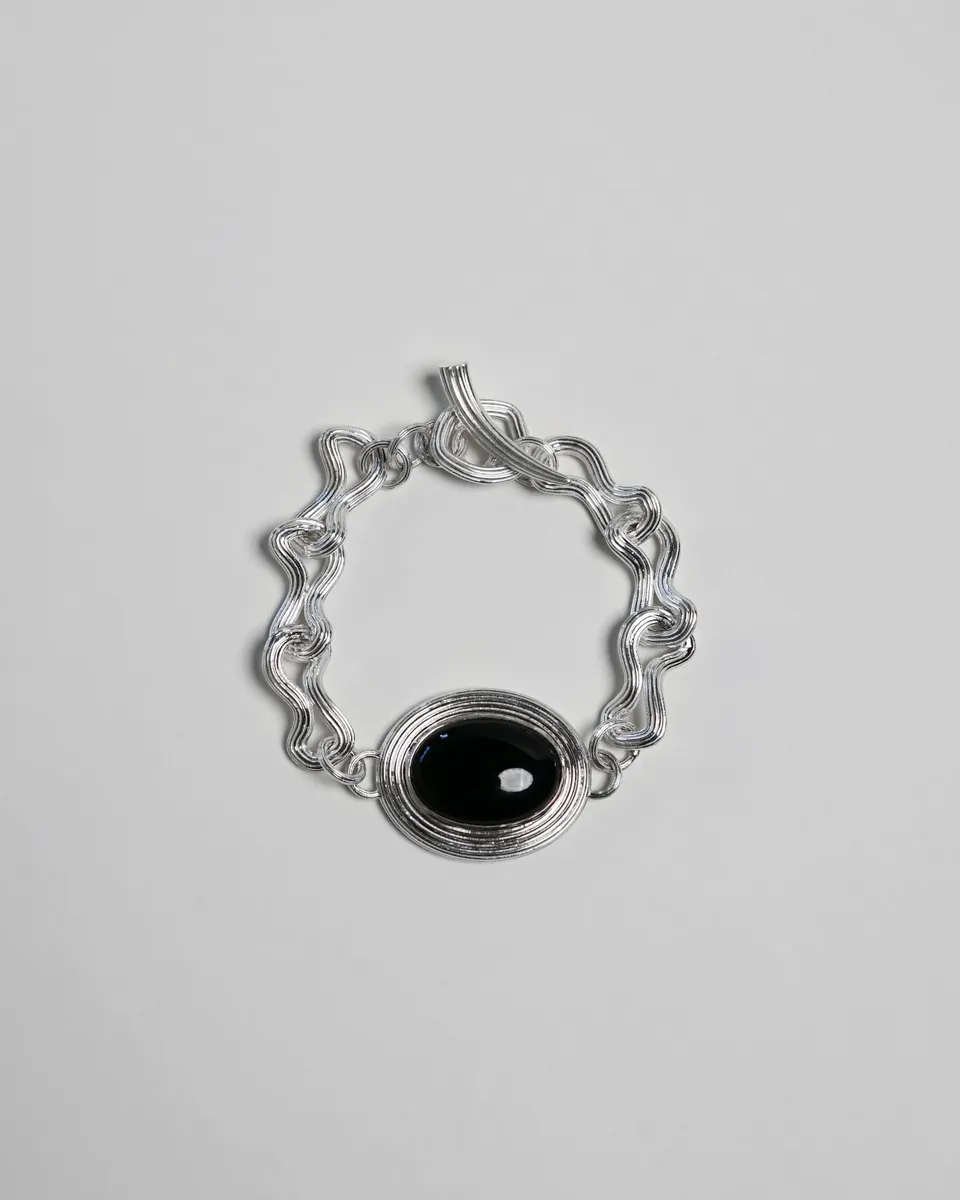 hein-studio-de-la-mer-bracelet-onyx-argent-925-20-cm image 1