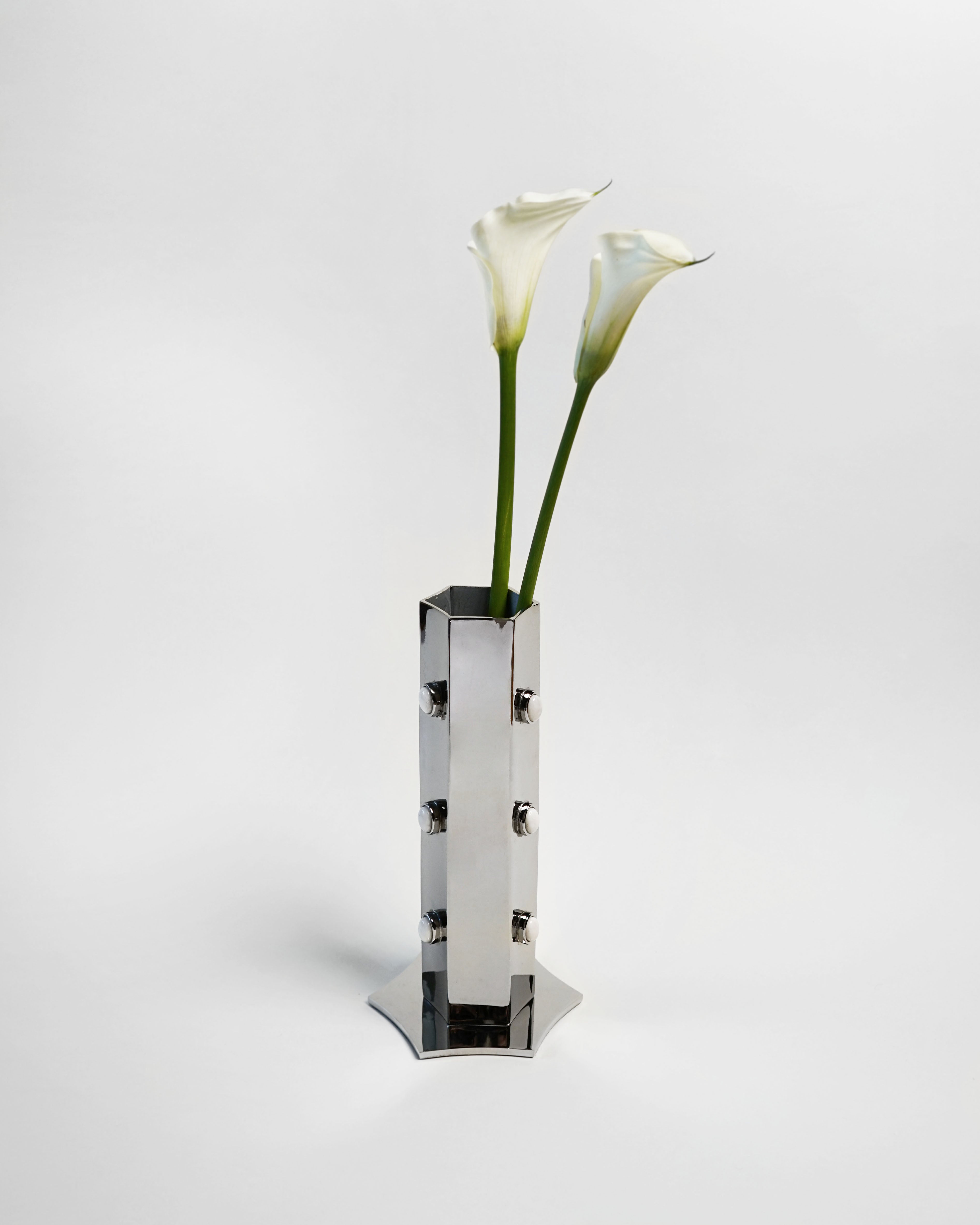 hein-studio-fleur-vase-titanium-30-cm-laiton-fait-main image 2