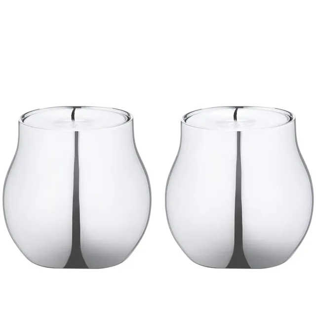georg-jensen-cafu-bougeoirs-inox-lot-de-2-miroir image 1