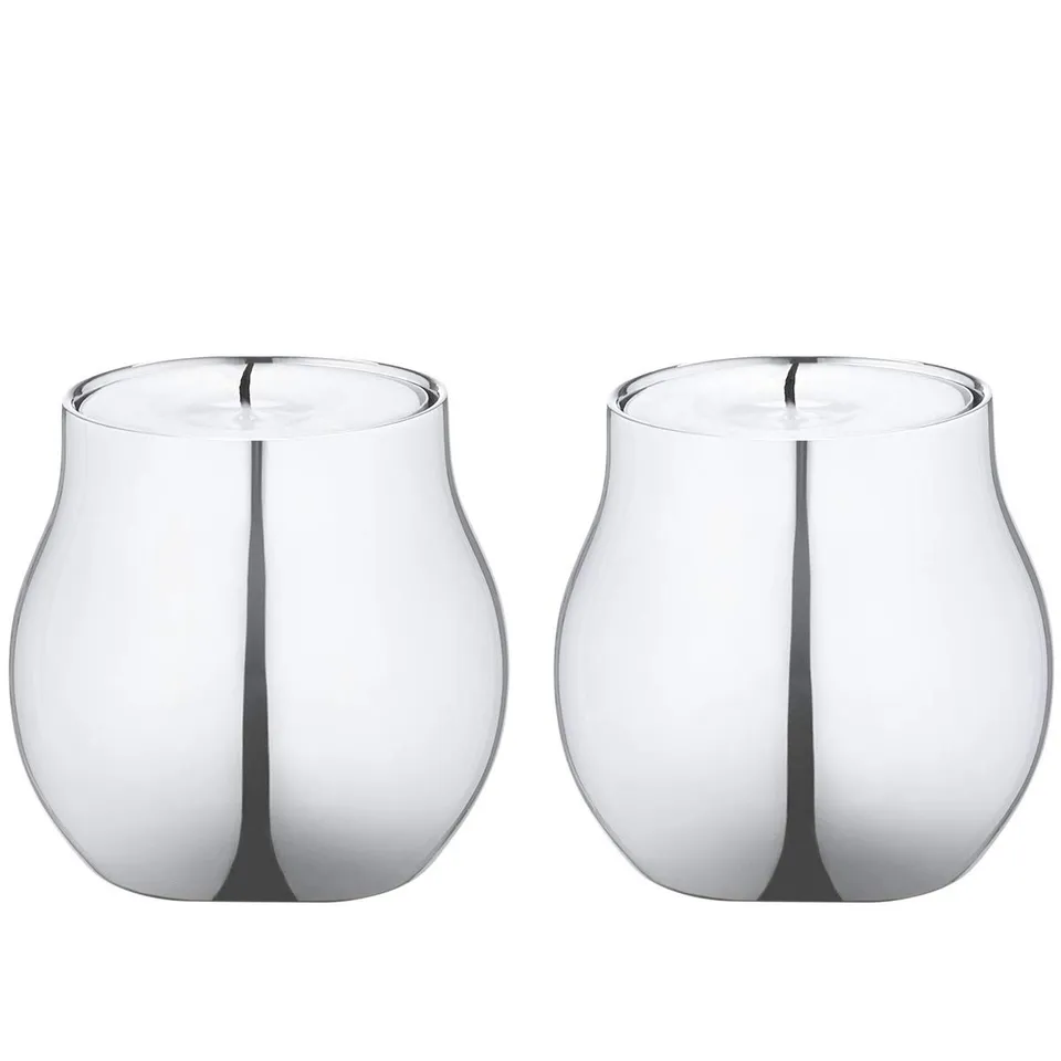 georg-jensen-cafu-bougeoirs-inox-lot-de-2-miroir image 1