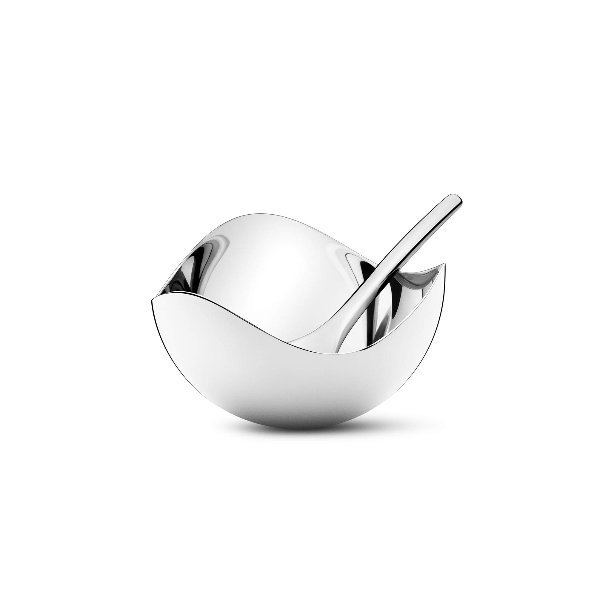 georg-jensen-bernadotte-sali-re-inox-avec-cuill-re image 1