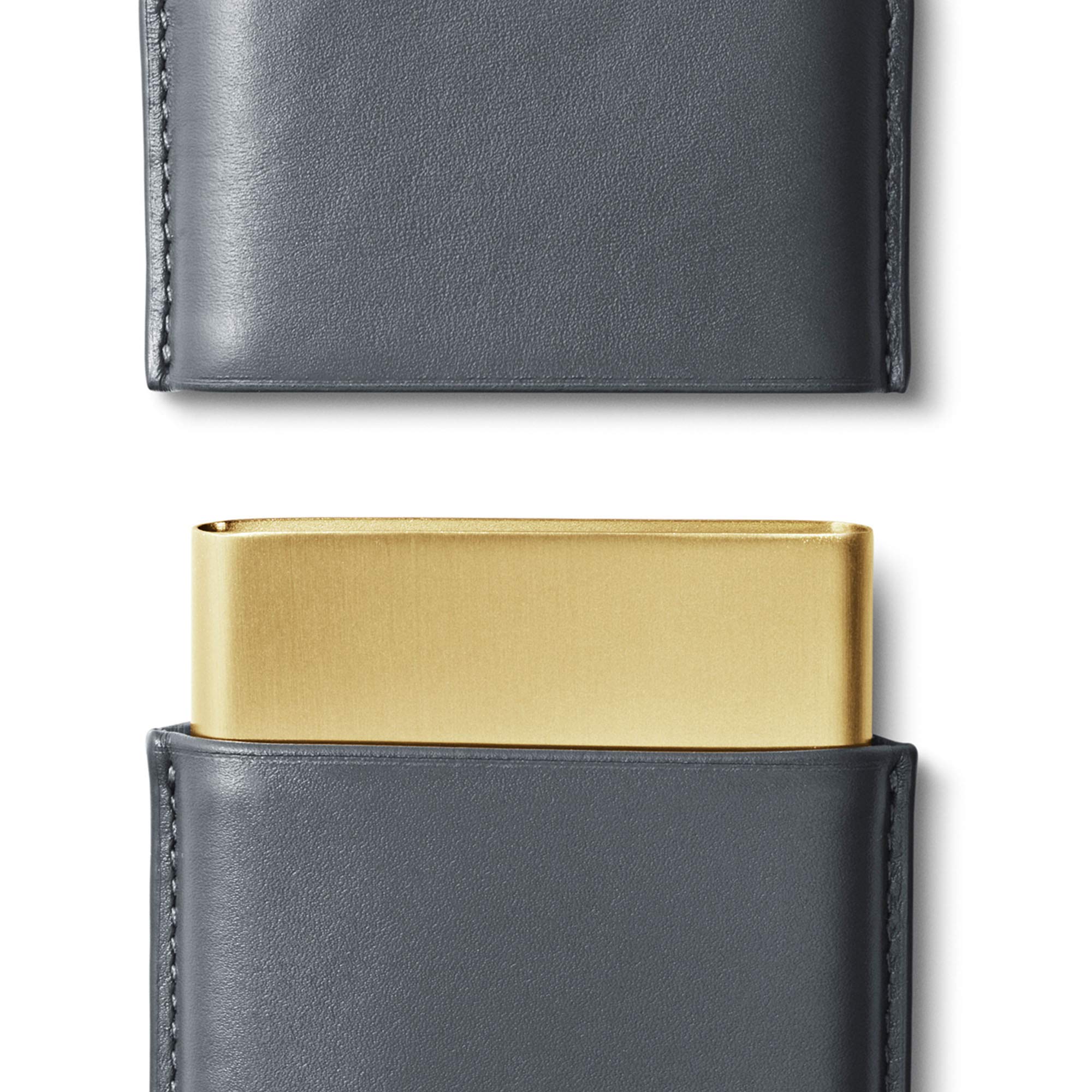 georg-jensen-shades-porte-cartes-de-visite-cuir-bleu-laiton image 2