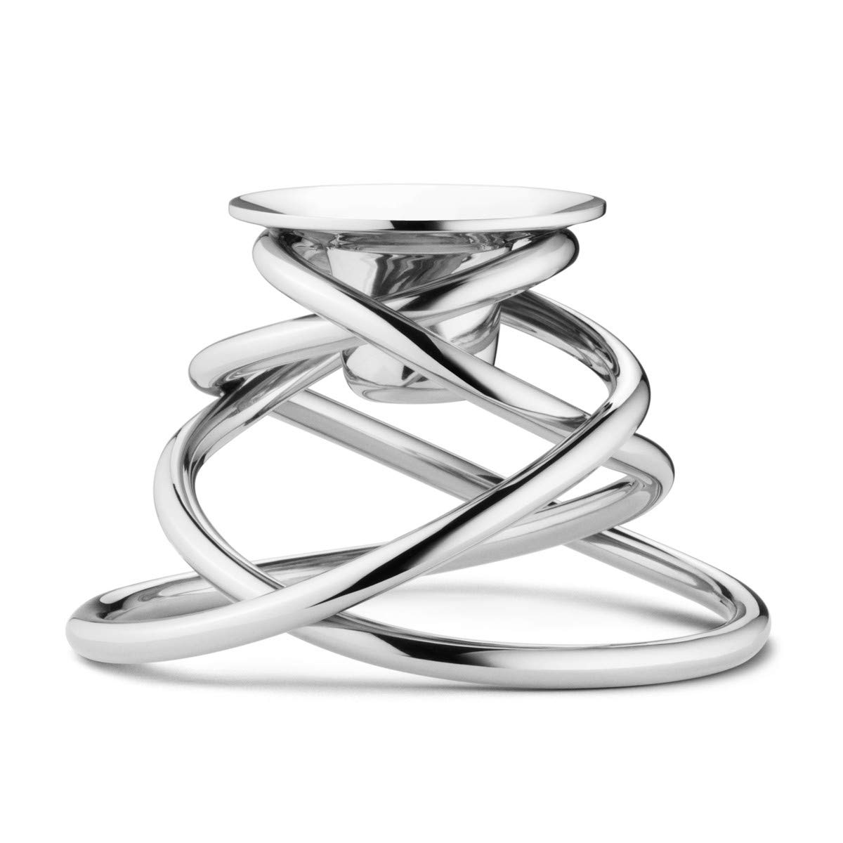 georg-jensen-glow-bougeoir-inox-tall-bougie-pilier image 1