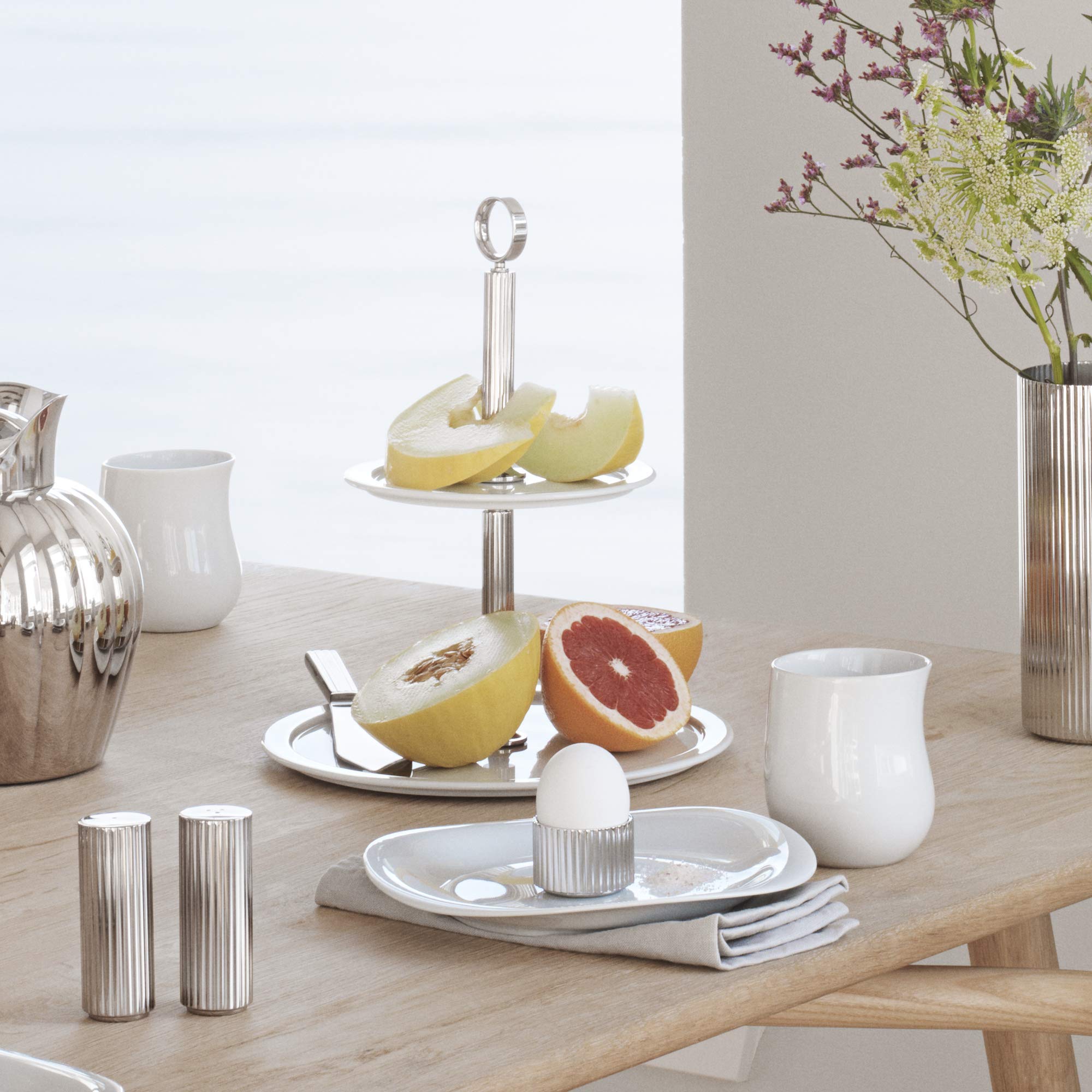 georg-jensen-bernadotte-pr-sentoir-2-tages-inox-porcelaine image 3