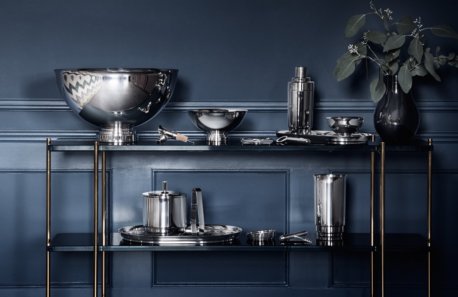georg-jensen-manhattan-dessous-de-verre-inox-argent-lot-2 image 2