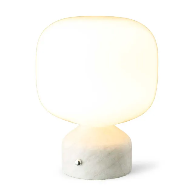 gejst-meemo-lampe-de-table-portable-marbre-blanc-sans-fil image 1