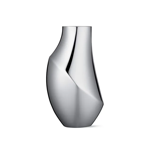 georg-jensen-flora-vase-acier-inoxydable-taille-m-23-cm image 1