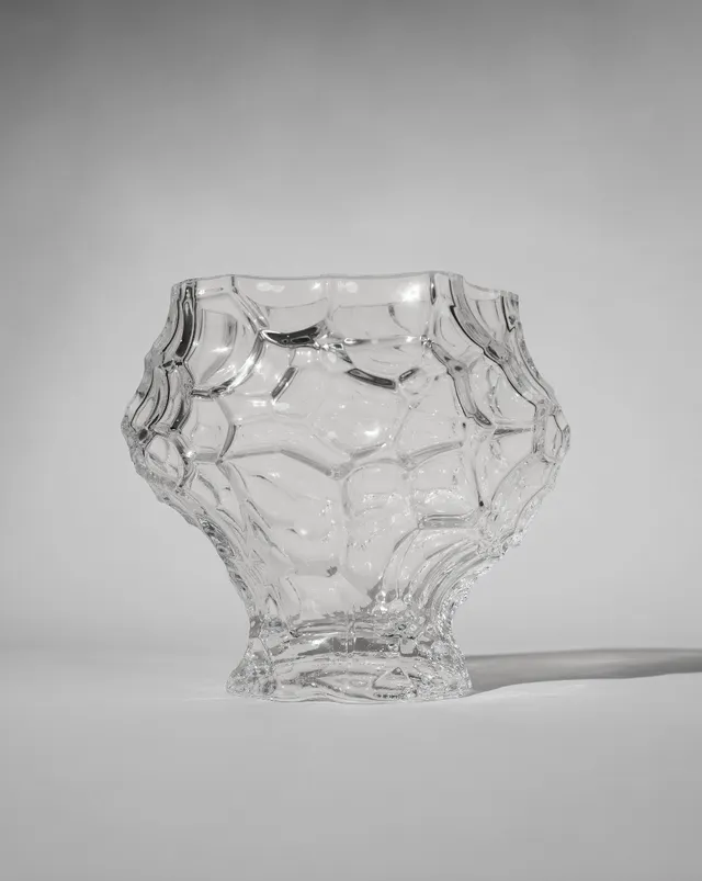 hein-studio-canyon-medium-vase-en-verre-transparent image 1
