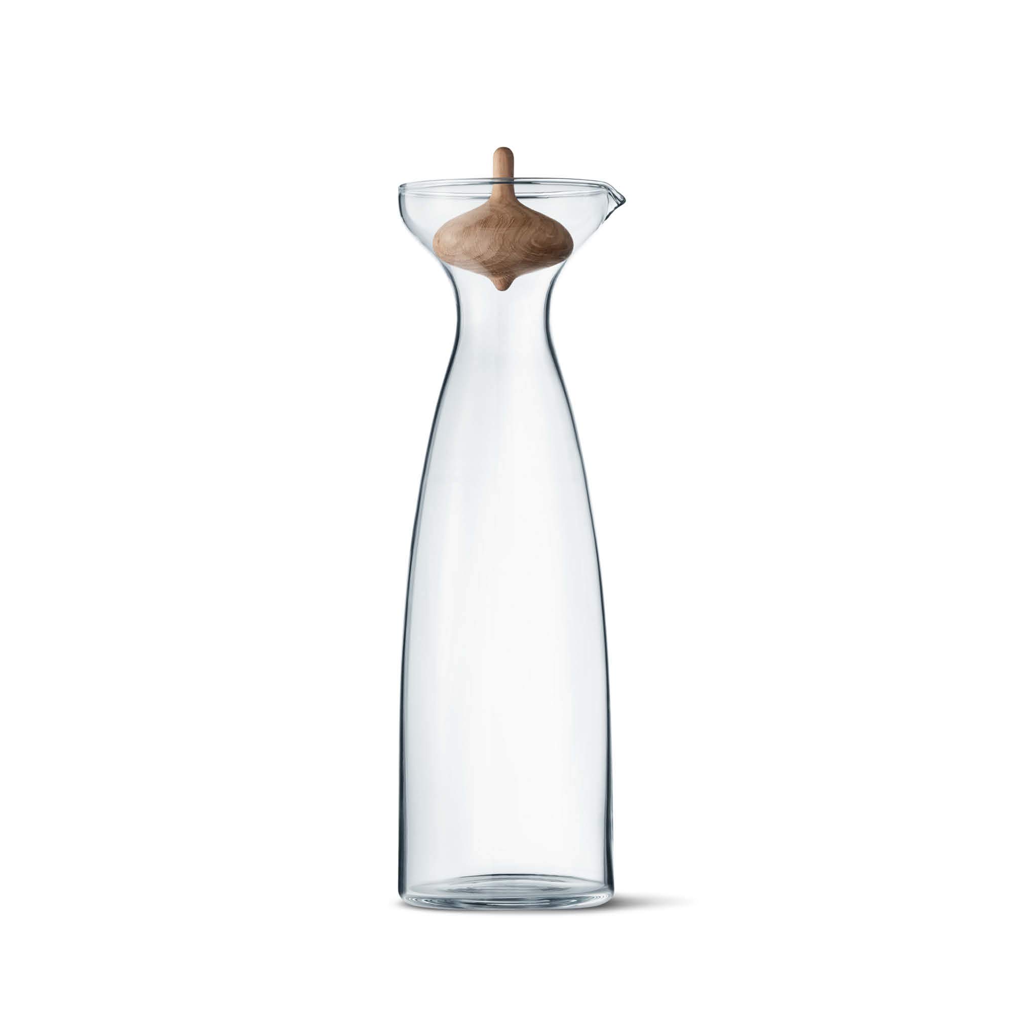 georg-jensen-alfredo-carafe-verre-1-l-bouchon-ch-ne image 1