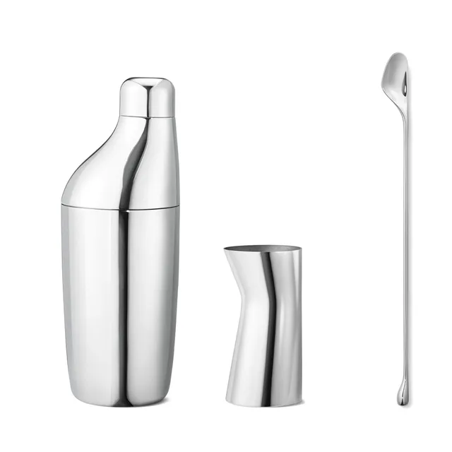 georg-jensen-sky-set-cocktail-3-pi-ces-inox-shaker-0-5-l image 1