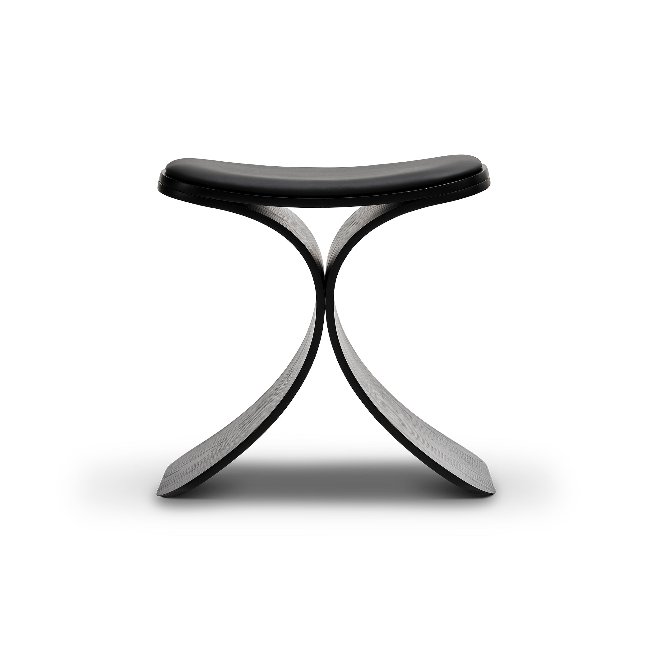 gejst-luno-tabouret-ch-ne-noir-cuir-noir-design image 3
