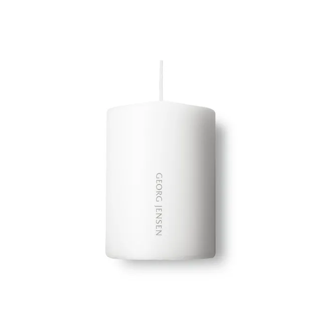 georg-jensen-koppel-bougie-blanche-pilier-10-cm-paraffine image 1