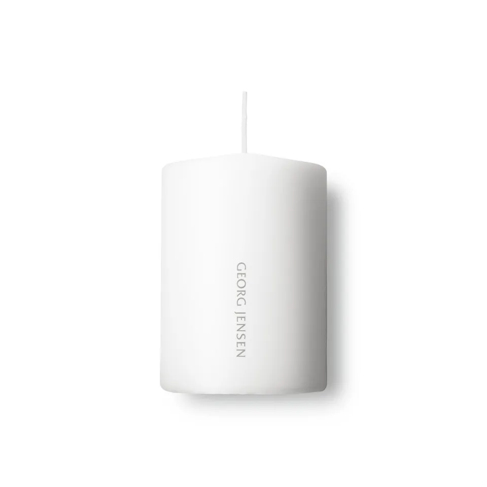georg-jensen-koppel-bougie-blanche-pilier-10-cm-paraffine image 1