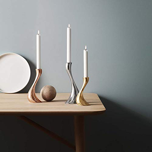 georg-jensen-cobra-2-bougeoirs-or-rose-m-200-mm image 6