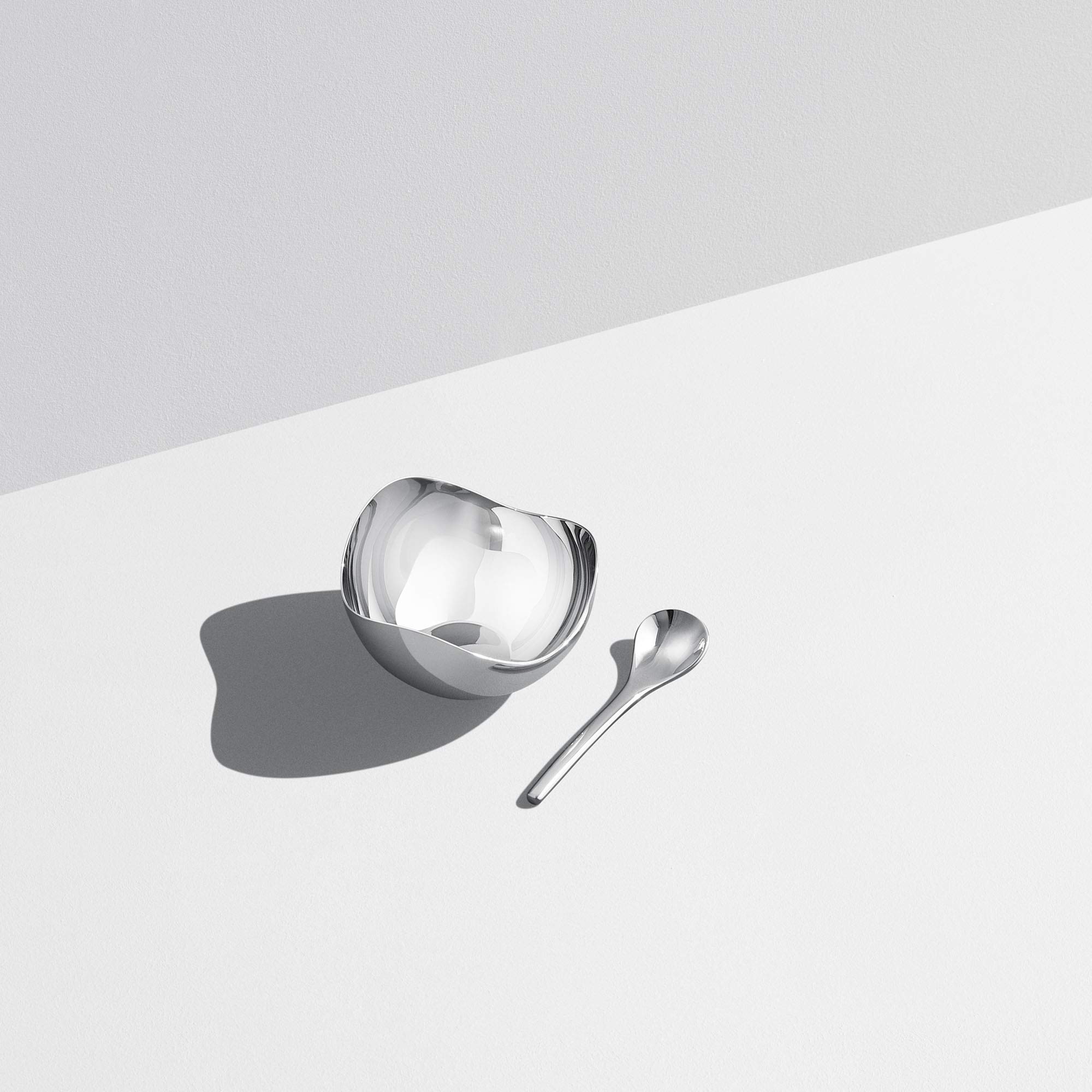 georg-jensen-bernadotte-sali-re-inox-avec-cuill-re image 3