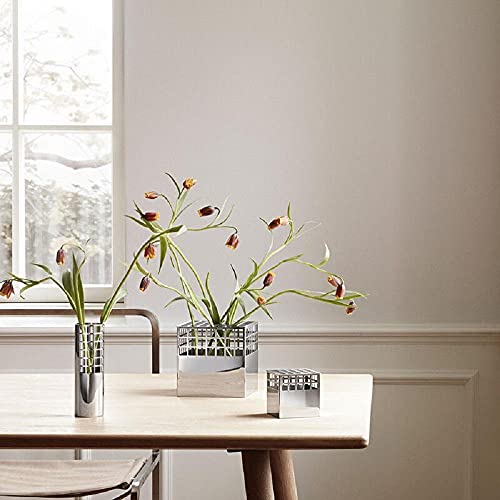 georg-jensen-matrix-vase-cube-inox-12-7-cm-miroir image 6