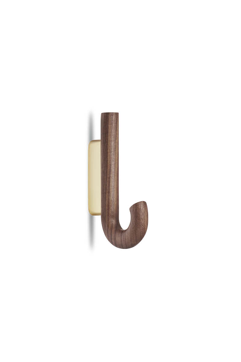 gejst-hook-mini-pat-re-murale-noyer-laiton image 3
