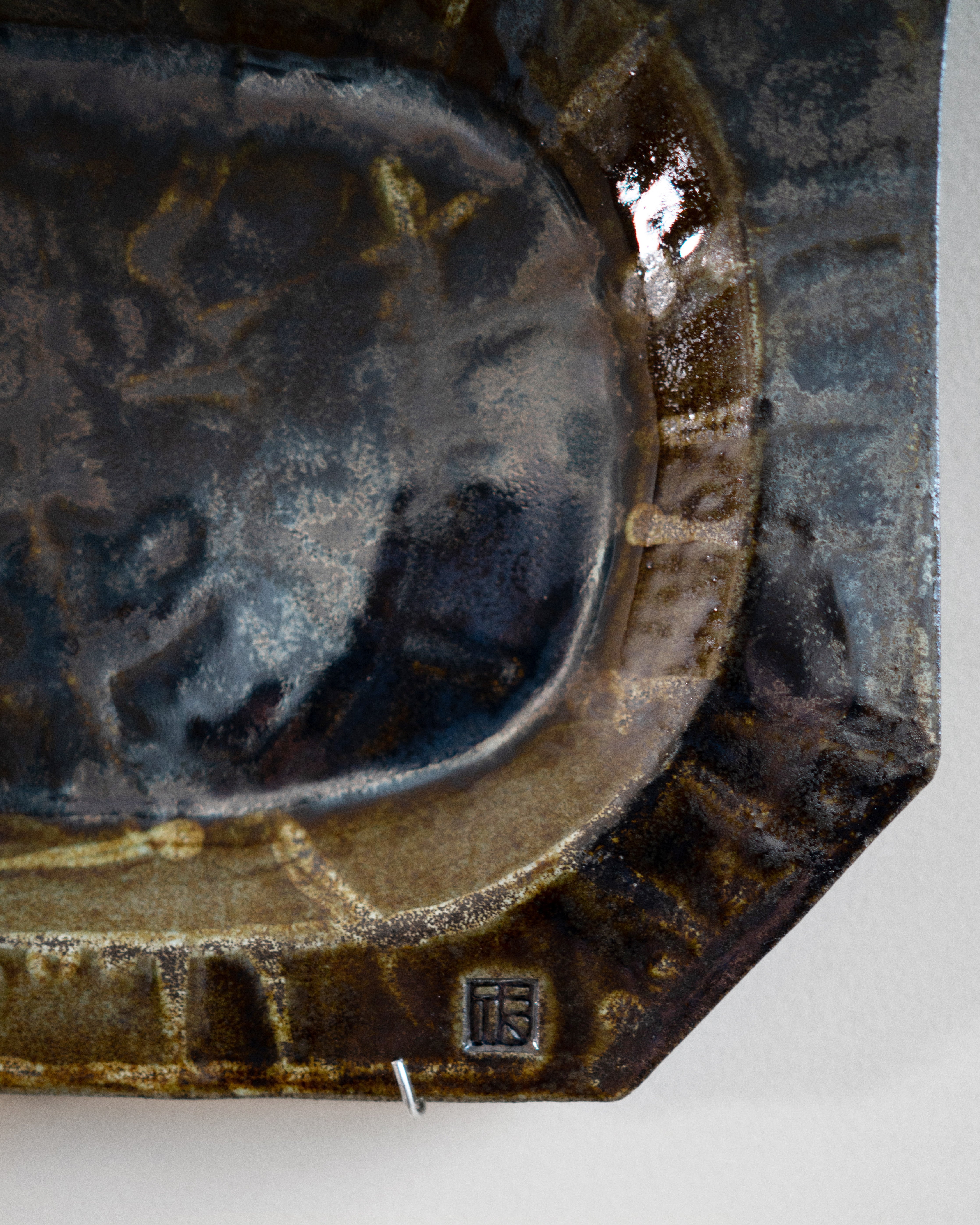hein-studio-arts-assiette-murale-gr-s-26-cm-pi-ce-unique-4 image 3