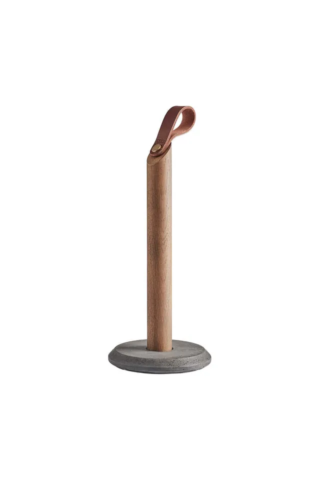 gejst-grab-porte-essuie-tout-ch-ne-fum-b-ton-cuir image 1