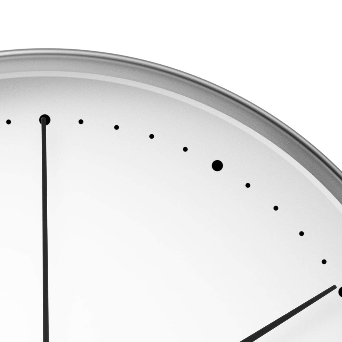 georg-jensen-koppel-horloge-murale-blanche-inox-30-cm-quartz image 2