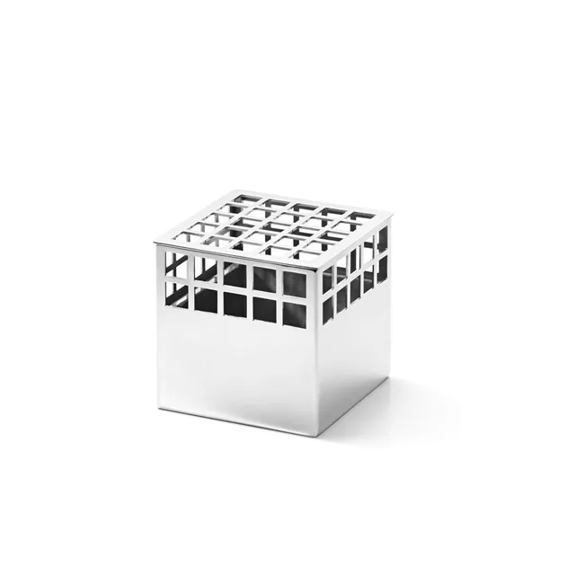 georg-jensen-arc-vase-matrix-cube-petit-inox-miroir-monica-forster image 1