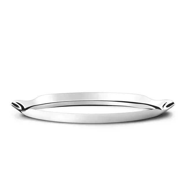 georg-jensen-wine-plateau-ovale-inox-miroir-39-cm image 1