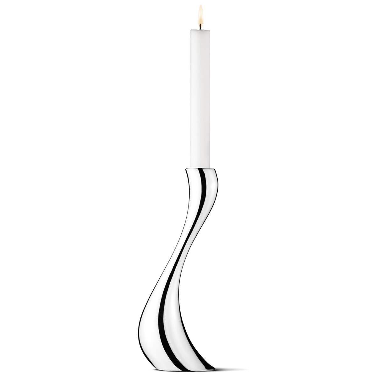 georg-jensen-cobra-bougeoir-inox-24-cm image 1