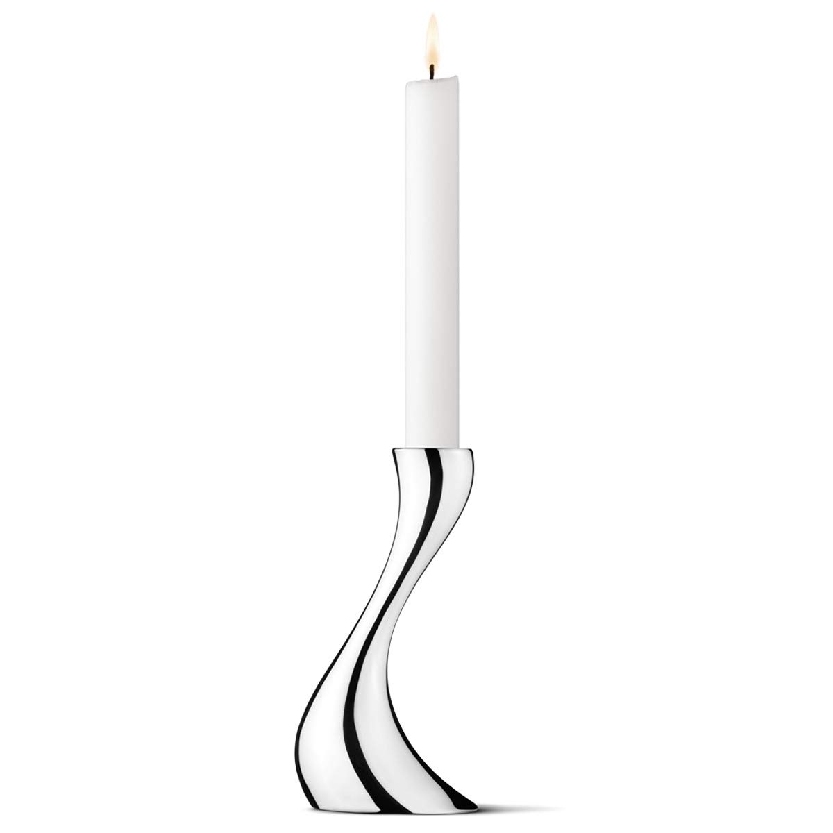 georg-jensen-cobra-bougeoir-inox-16-cm image 1