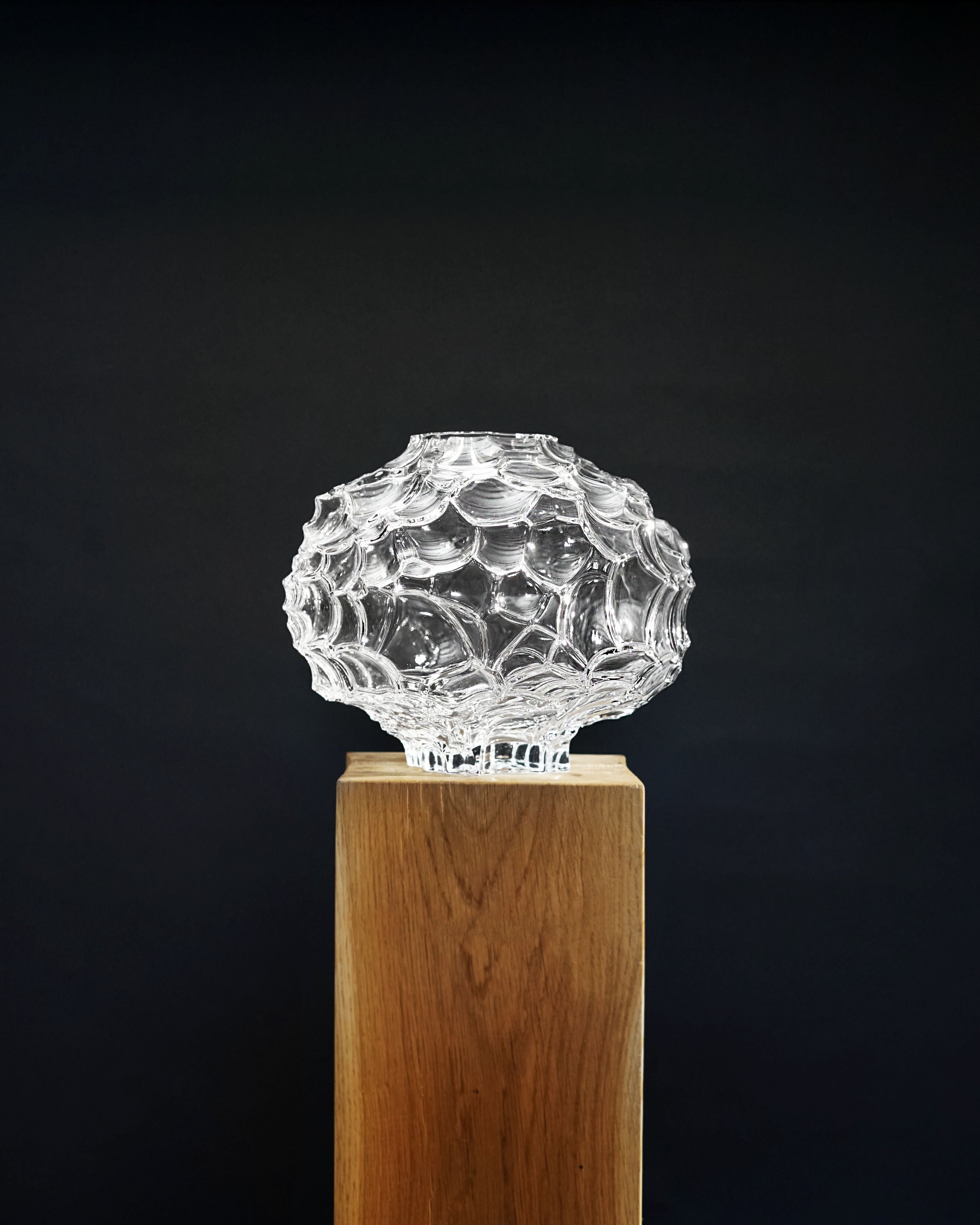 hein-studio-canyon-vase-rond-verre-transparent-xl-h27-cm image 4