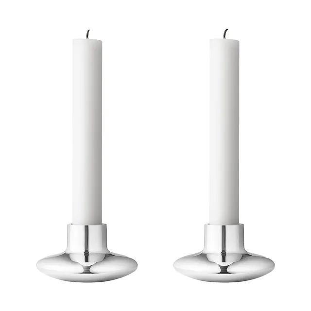 georg-jensen-koppel-bougeoirs-inox-lot-de-2-poli-42-mm image 1