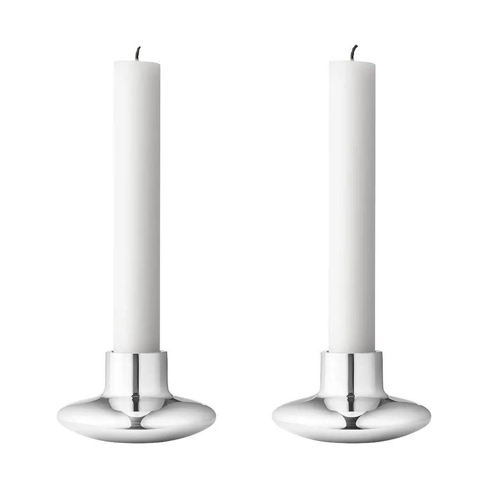georg-jensen-koppel-bougeoirs-inox-lot-de-2-poli-42-mm image 1