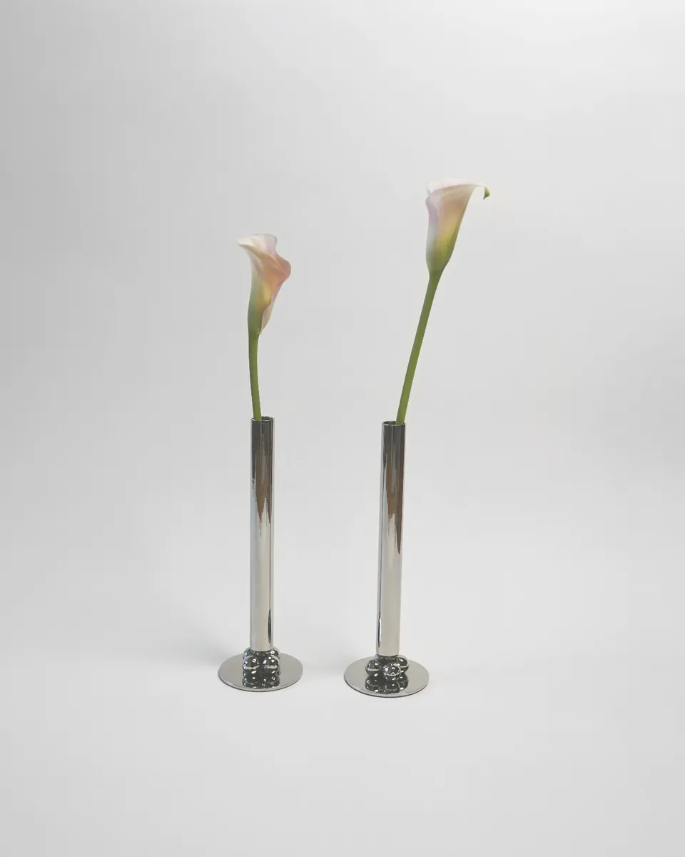 hein-studio-lilo-vase-bougeoir-laiton-titane-28cm image 1