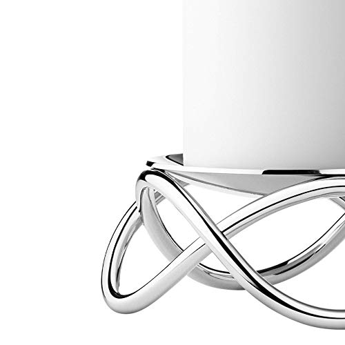 georg-jensen-glow-bougeoir-pilier-inox-mat-design-infini image 7