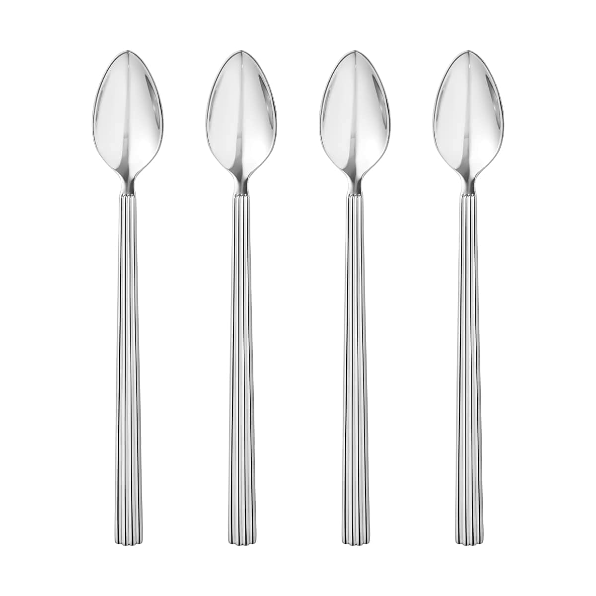georg-jensen-bernadotte-set-4-cuill-res-longues-inox-miroir image 1