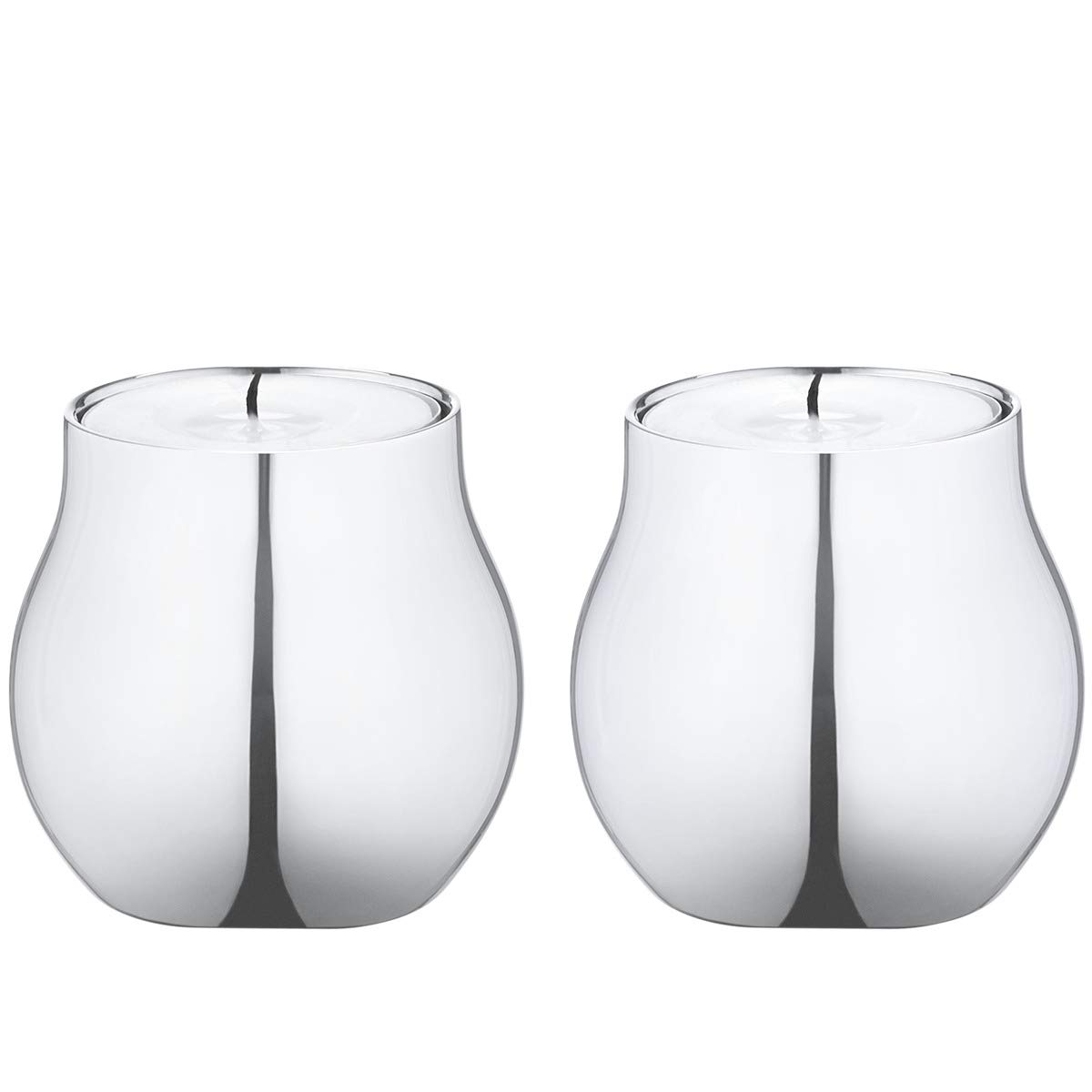 georg-jensen-cafu-bougeoirs-inox-lot-de-2-miroir image 1