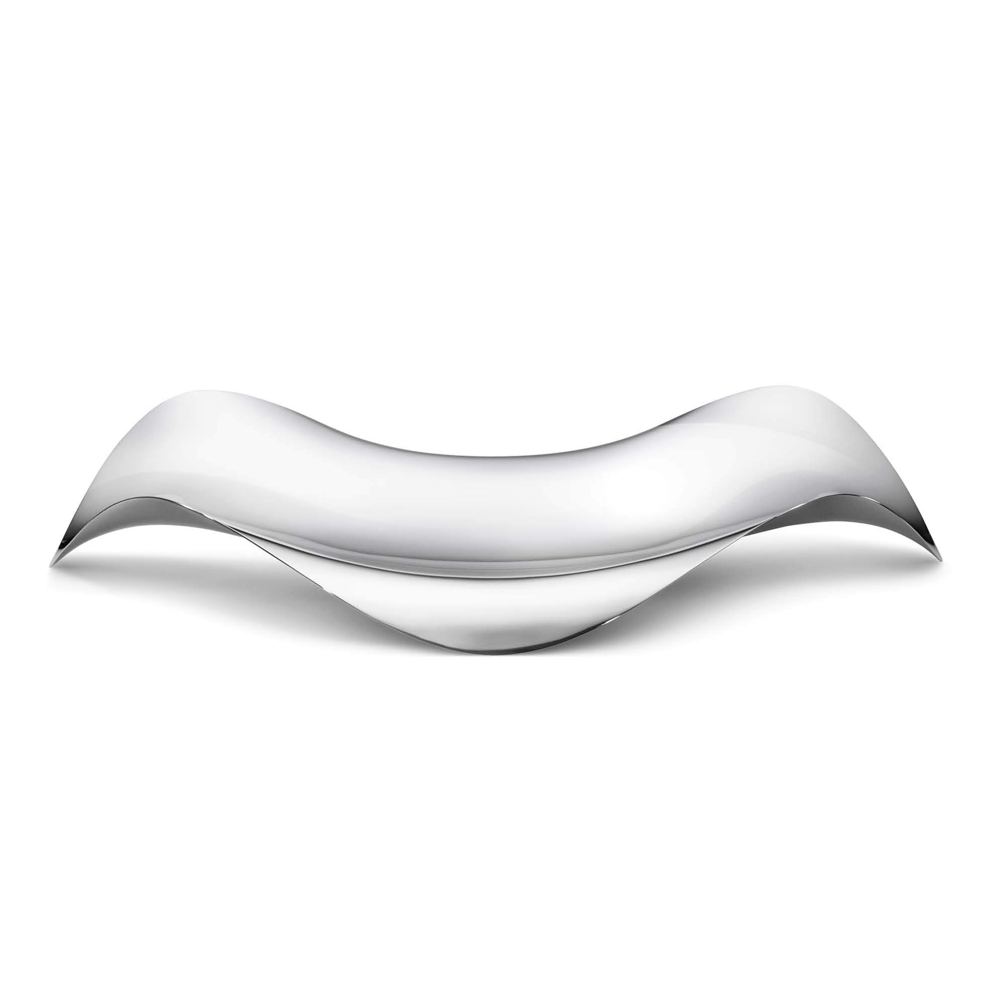 georg-jensen-cobra-plateau-ovale-inox-poli-d-coratif image 1
