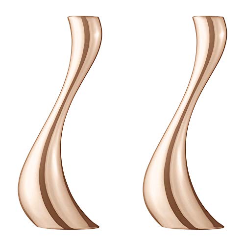 georg-jensen-cobra-2-bougeoirs-or-rose-m-200-mm image 5