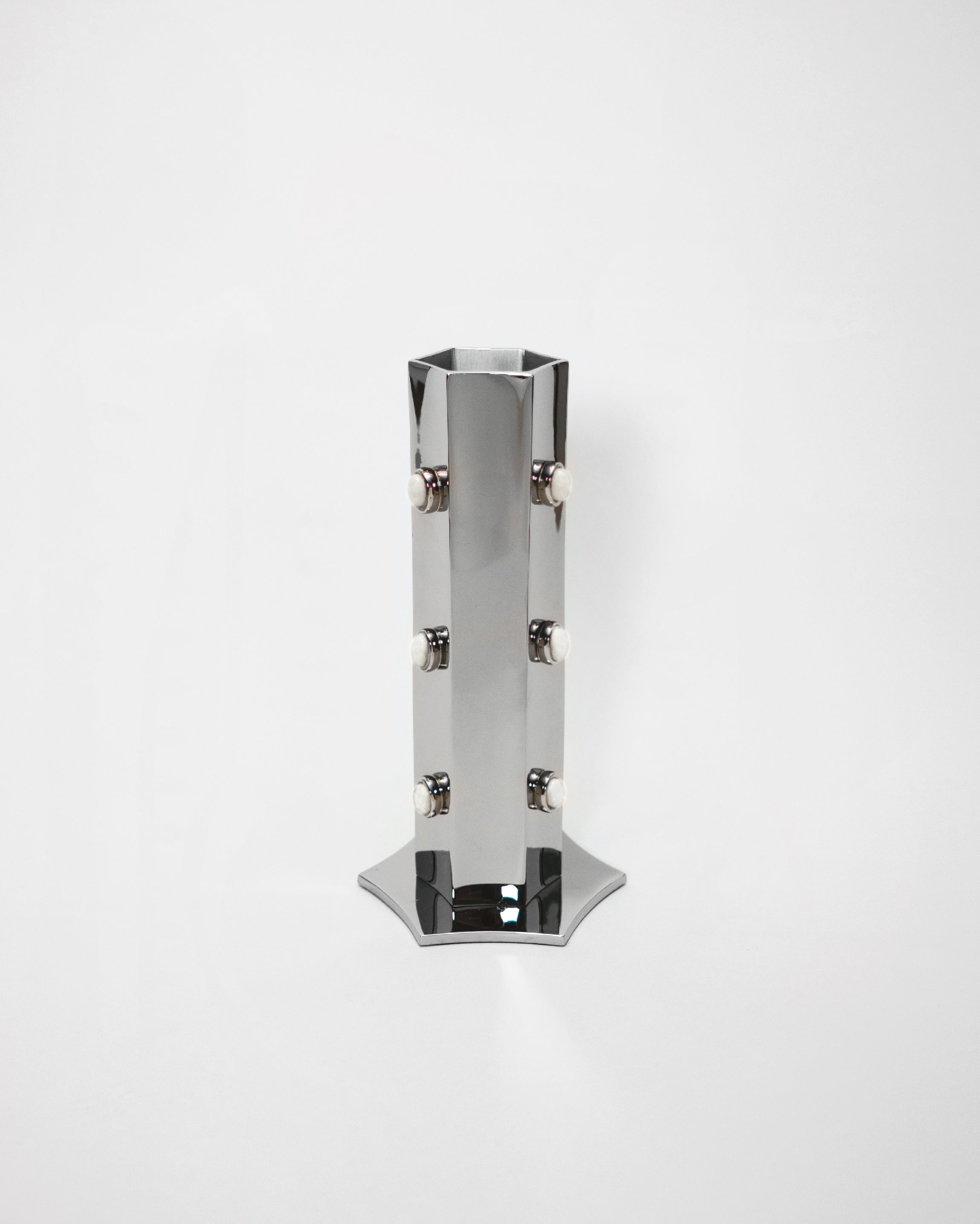 hein-studio-fleur-vase-titanium-30-cm-laiton-fait-main image 1