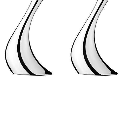 georg-jensen-cobra-bougeoir-inox-lot-de-2-miroir-20-cm image 8