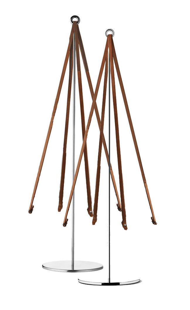 georg-jensen-season-extension-bougeoir-inox-et-cuir-60-8-cm image 2