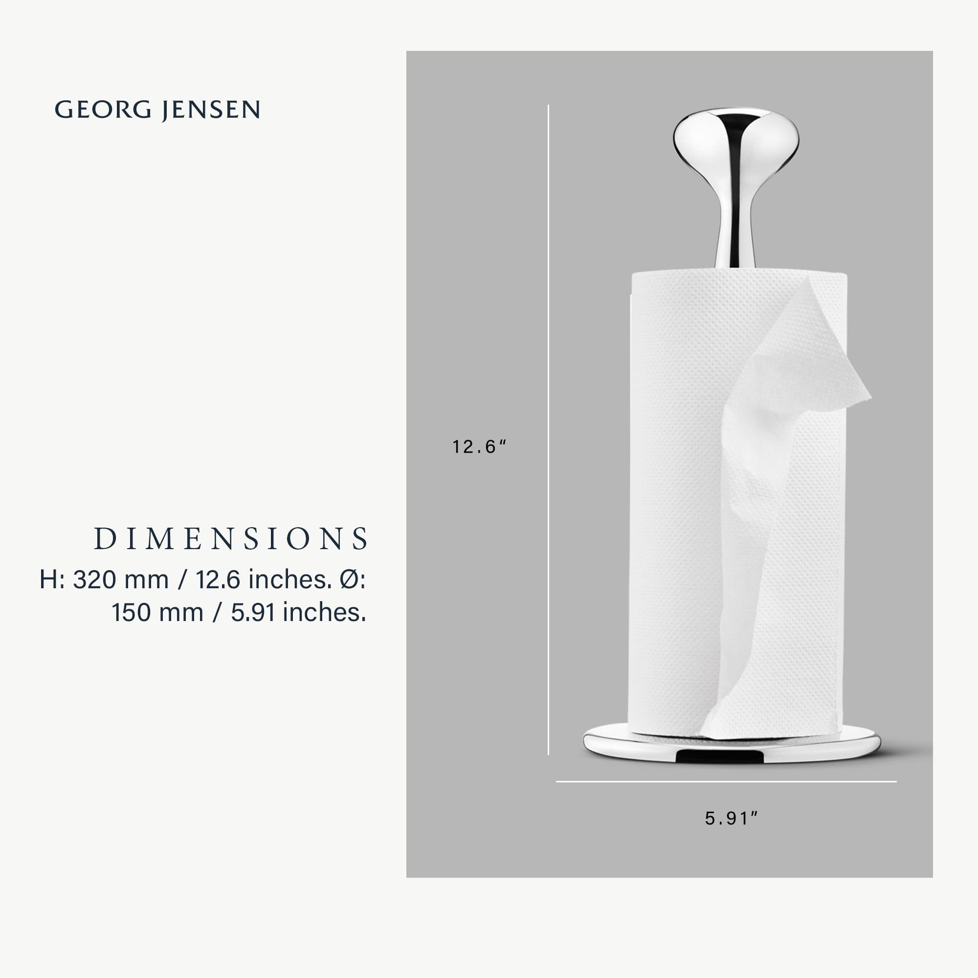 georg-jensen-alfredo-porte-rouleau-essuie-tout-inox-argent-32-cm image 8